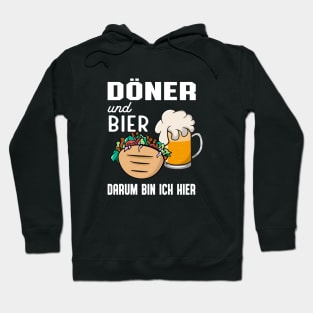 Döner Und Bier Lustiges Kebab Liebhaber Hoodie